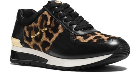 michael kors leopard tennis shoes|michael kors tennis shoes sale.